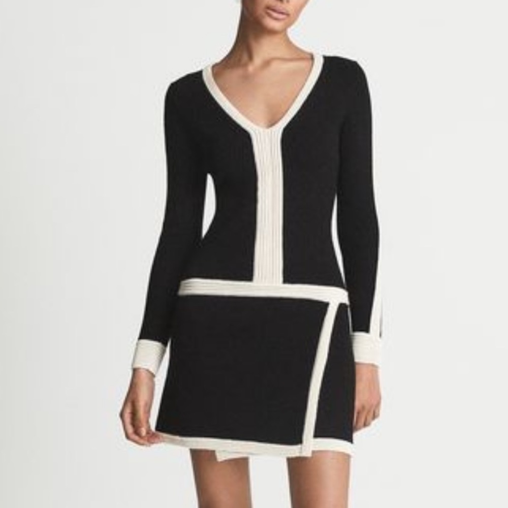 Black knit dress